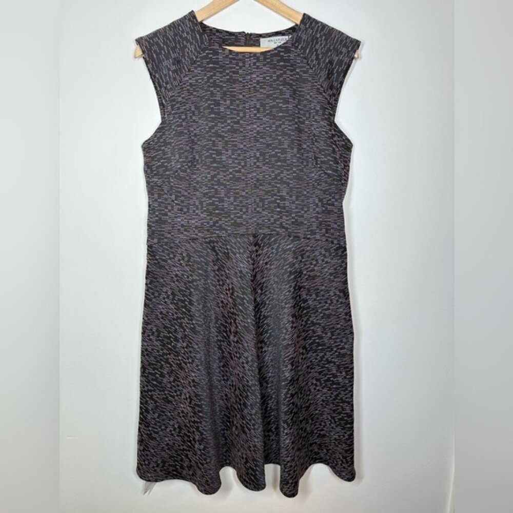 MM. Lafleur Purple Space Dye Fit and Flare Dress Size 14 NWT